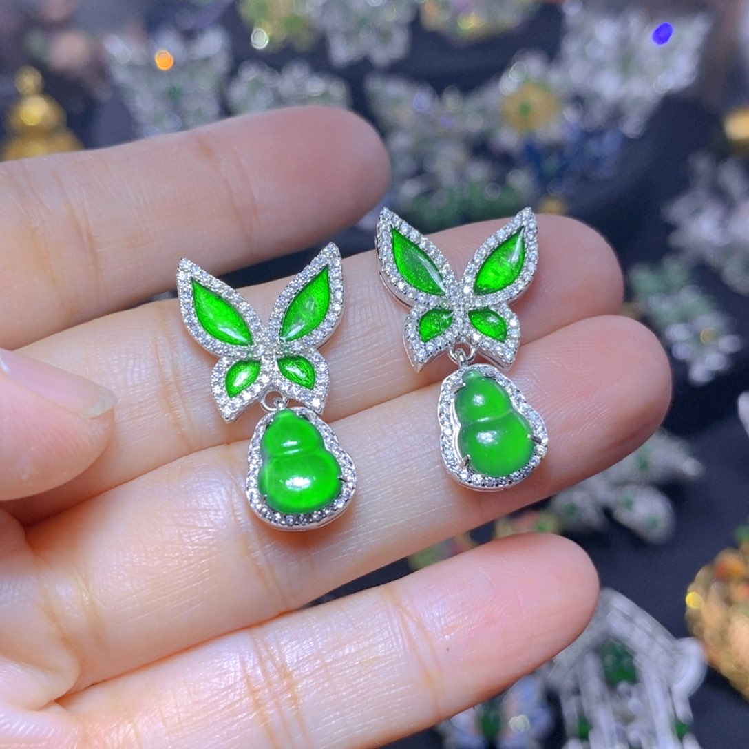 翡翠银S925镶嵌吊坠(不含链)多样性发其一