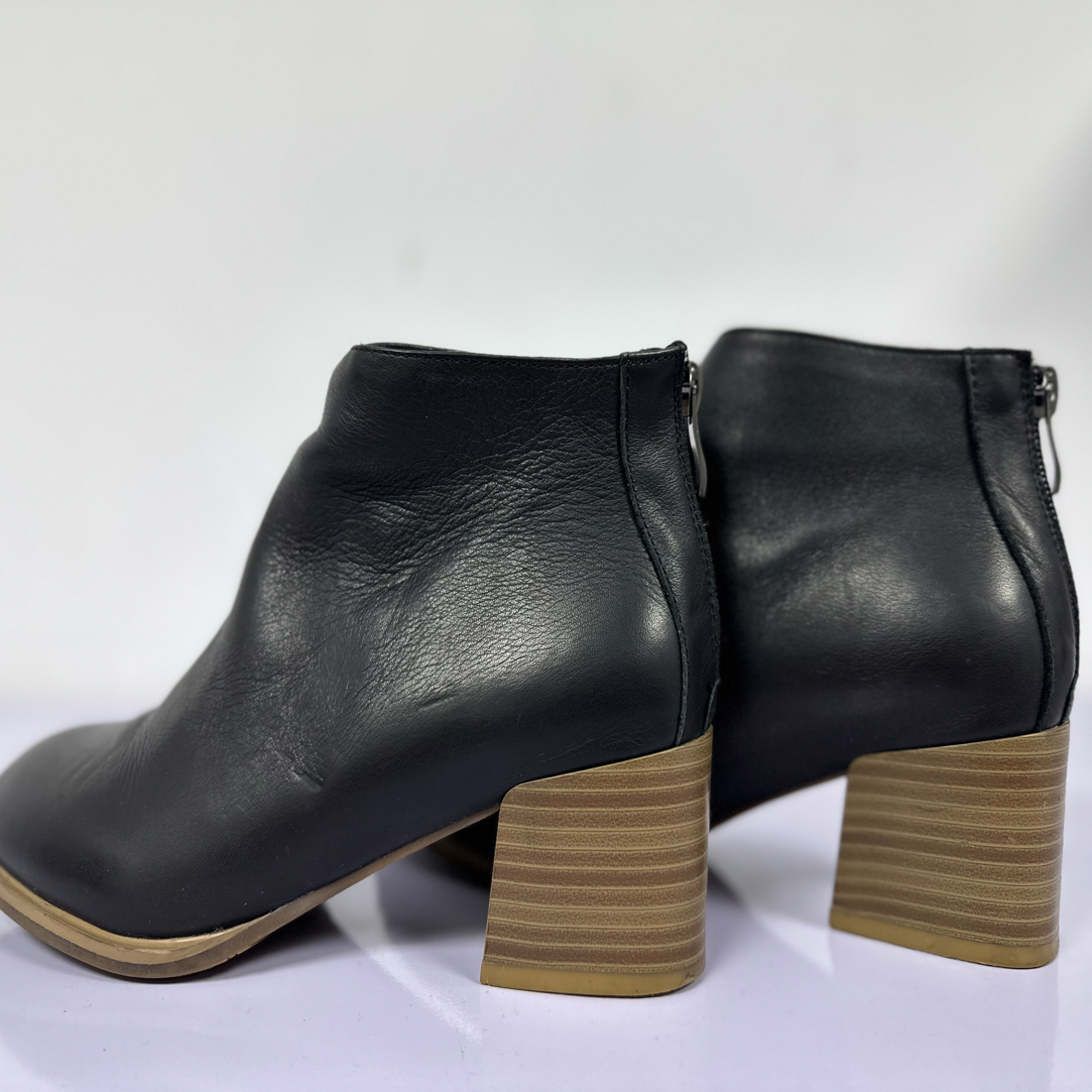 欧洲站新款英伦风格粗跟短靴女式秋冬外穿时装靴