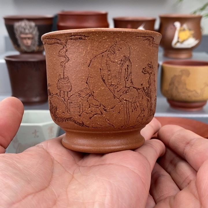 紫砂茶杯宜兴紫砂主人杯