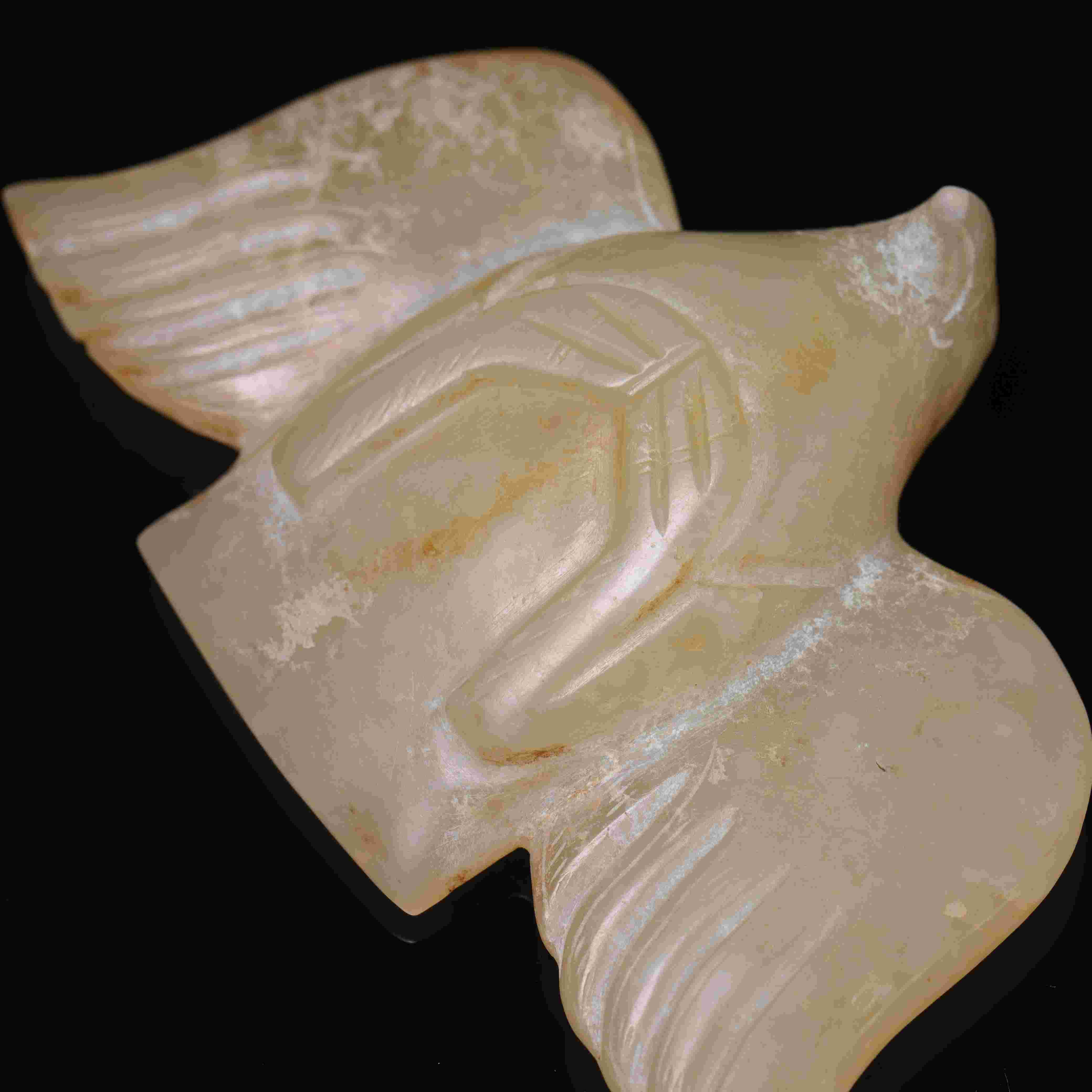 明代和田玉海东青花件-NX