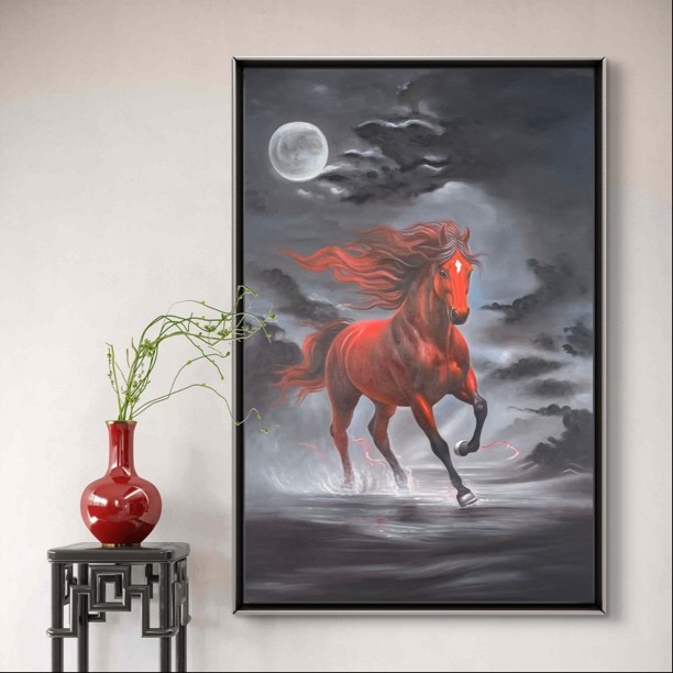 黑白风格轻奢马油画竖版装饰画办公室酒店玄关柜尺寸73x103cm