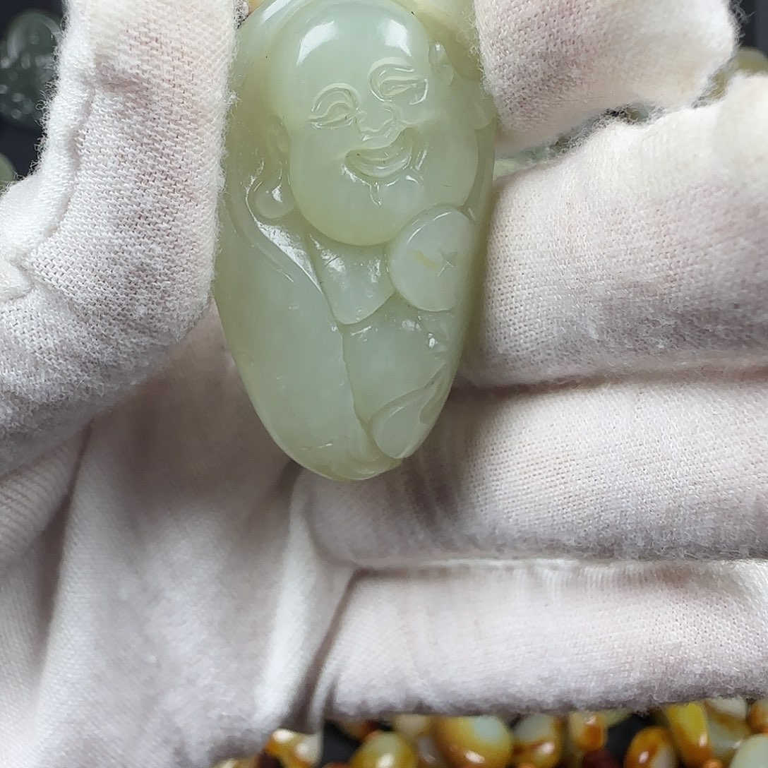和田玉未镶嵌吊坠(不含链)