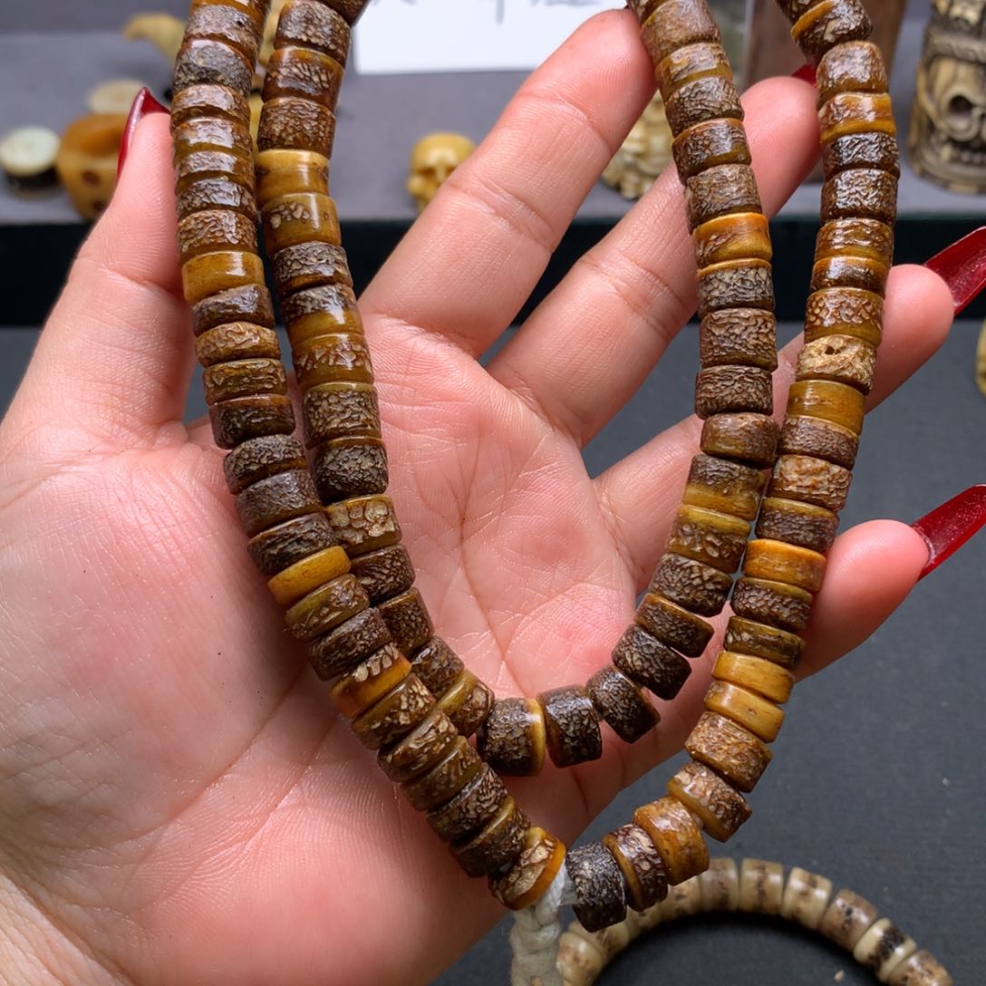 牛骨把件好看牛嘎