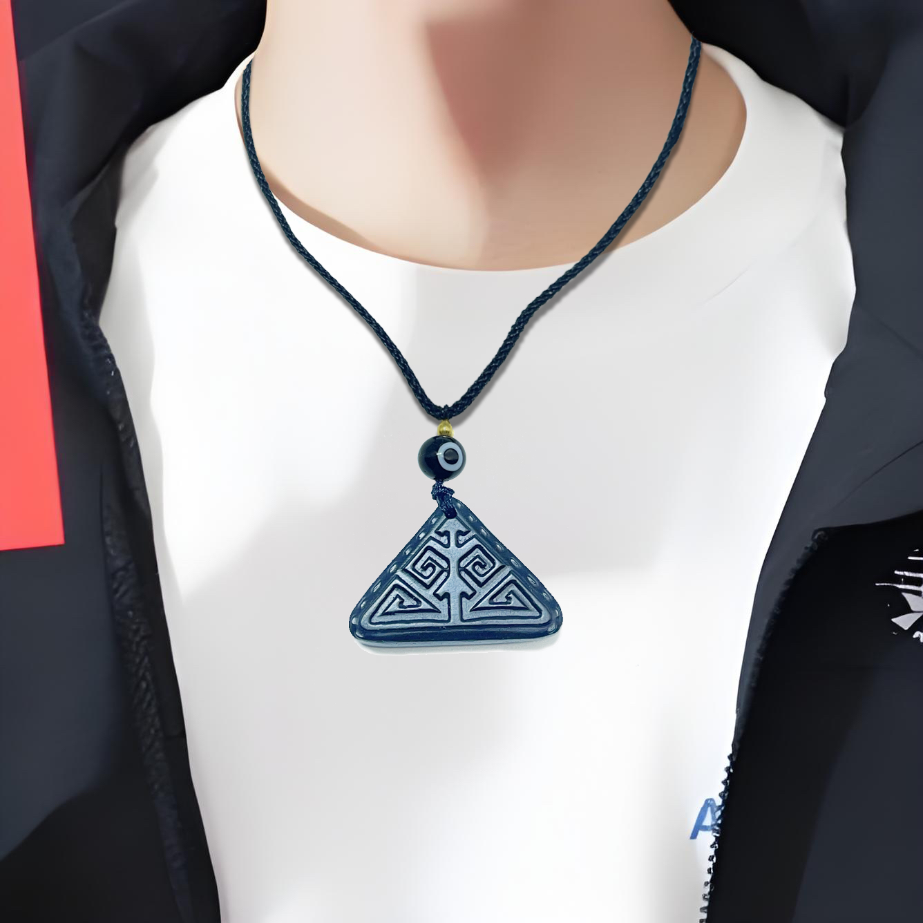 哈萨克TUMAR特色平安扣新款玉石吊坠