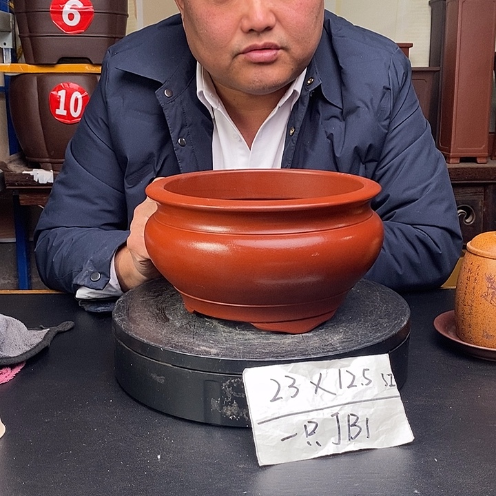 紫砂花盆货号一只JB1