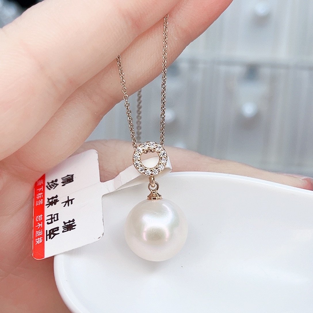 淡水珍珠吊坠(赠链)合金