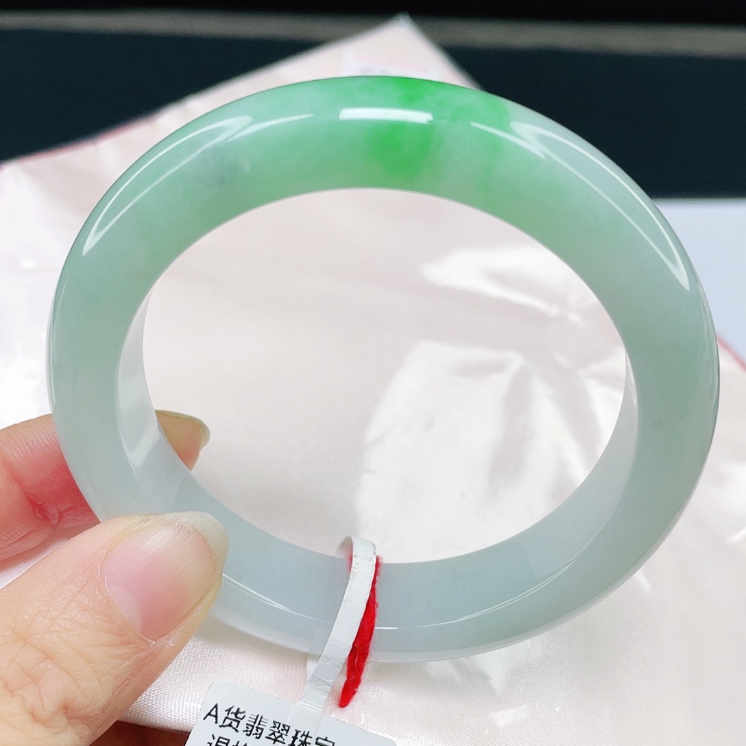 未镶嵌手镯翡翠正圈57   017
