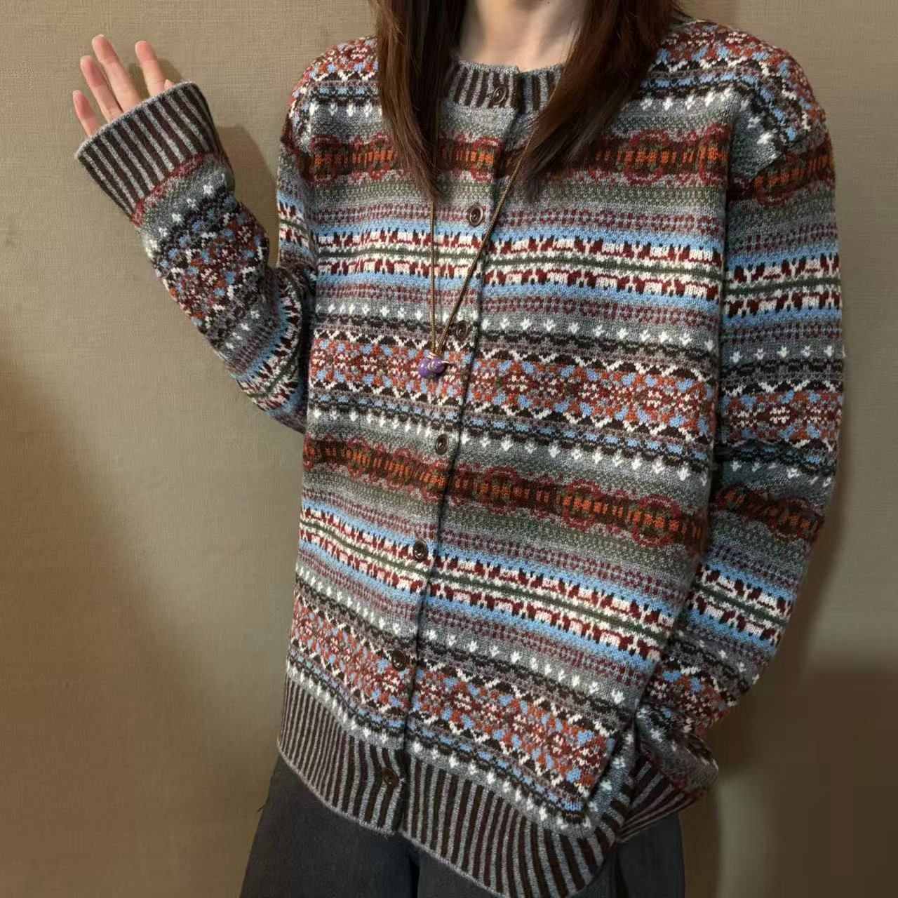 【话圃】泡菜开衫毛衣