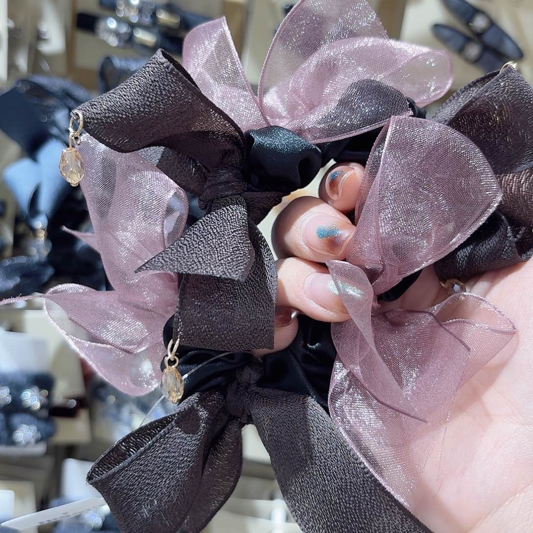 皮质铁合金粉色蝴蝶结