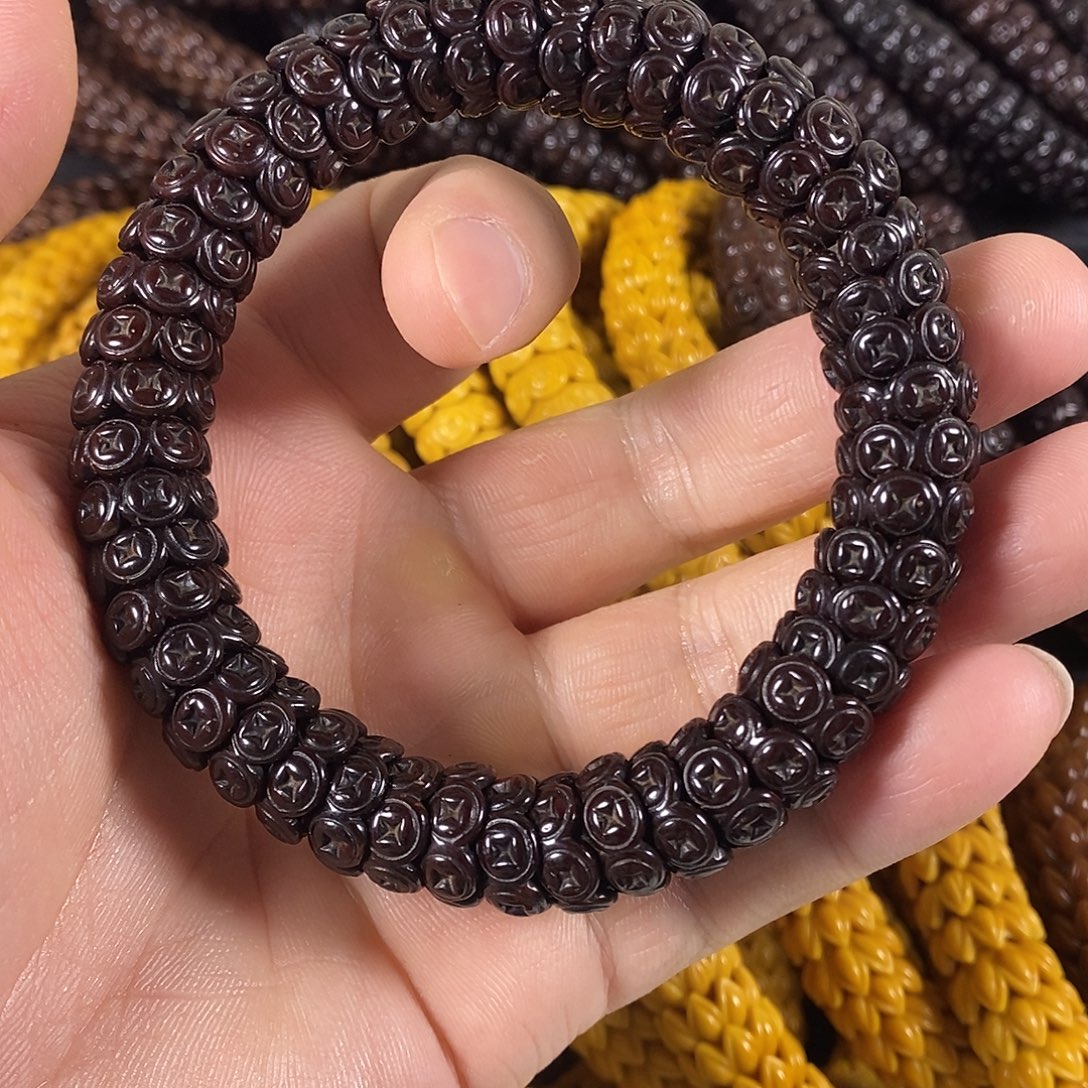 手串紫金鼠包浆钱币13，14