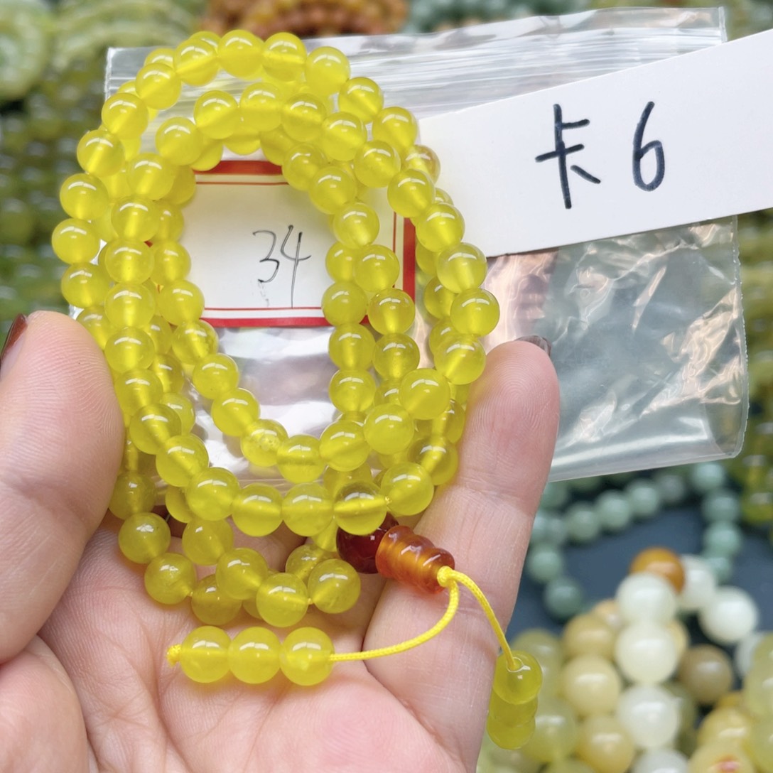 未镶嵌蛇纹石玉手链