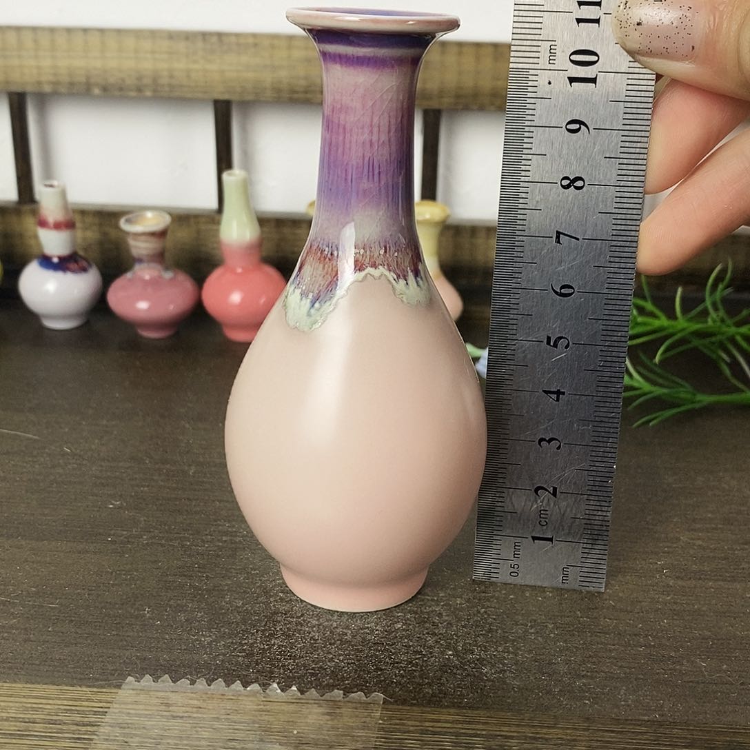 摆件景德镇高温陶瓷小花瓶