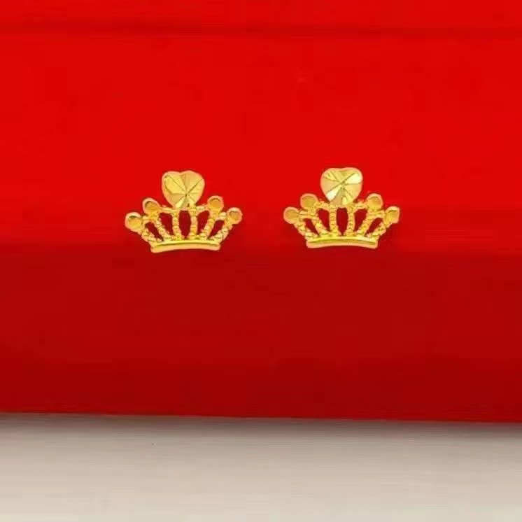 【宝福甄选】中国风金色时尚爱心皇冠百搭款配龙纹收纳束口袋