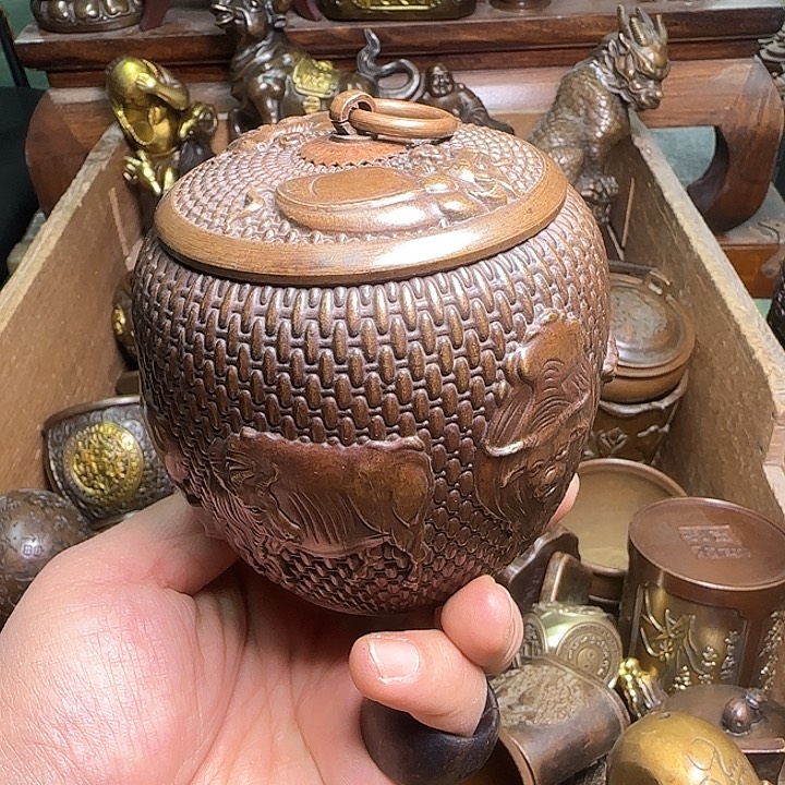 铜器办公室茶室摆件