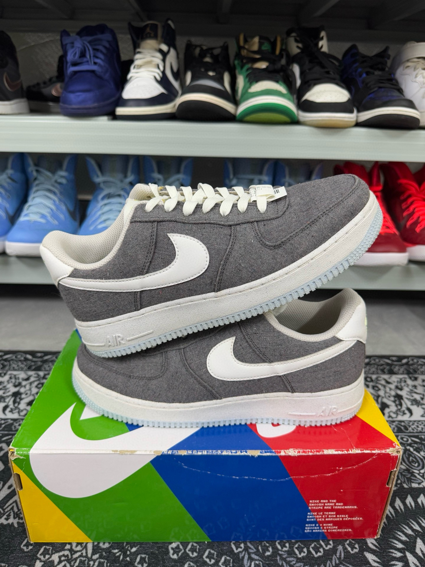 99新 maje 42码/af1深灰休闲鞋/二手正品/穿两次