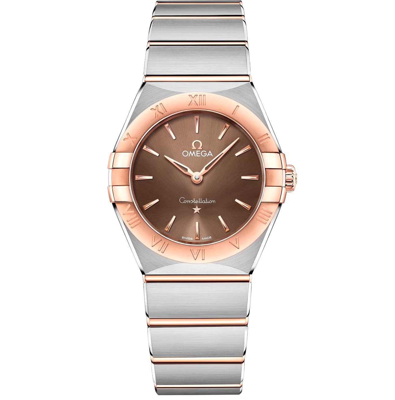 99新 Omega/欧米茄 欧米茄星座/女表/28mm/玫瑰金/石英