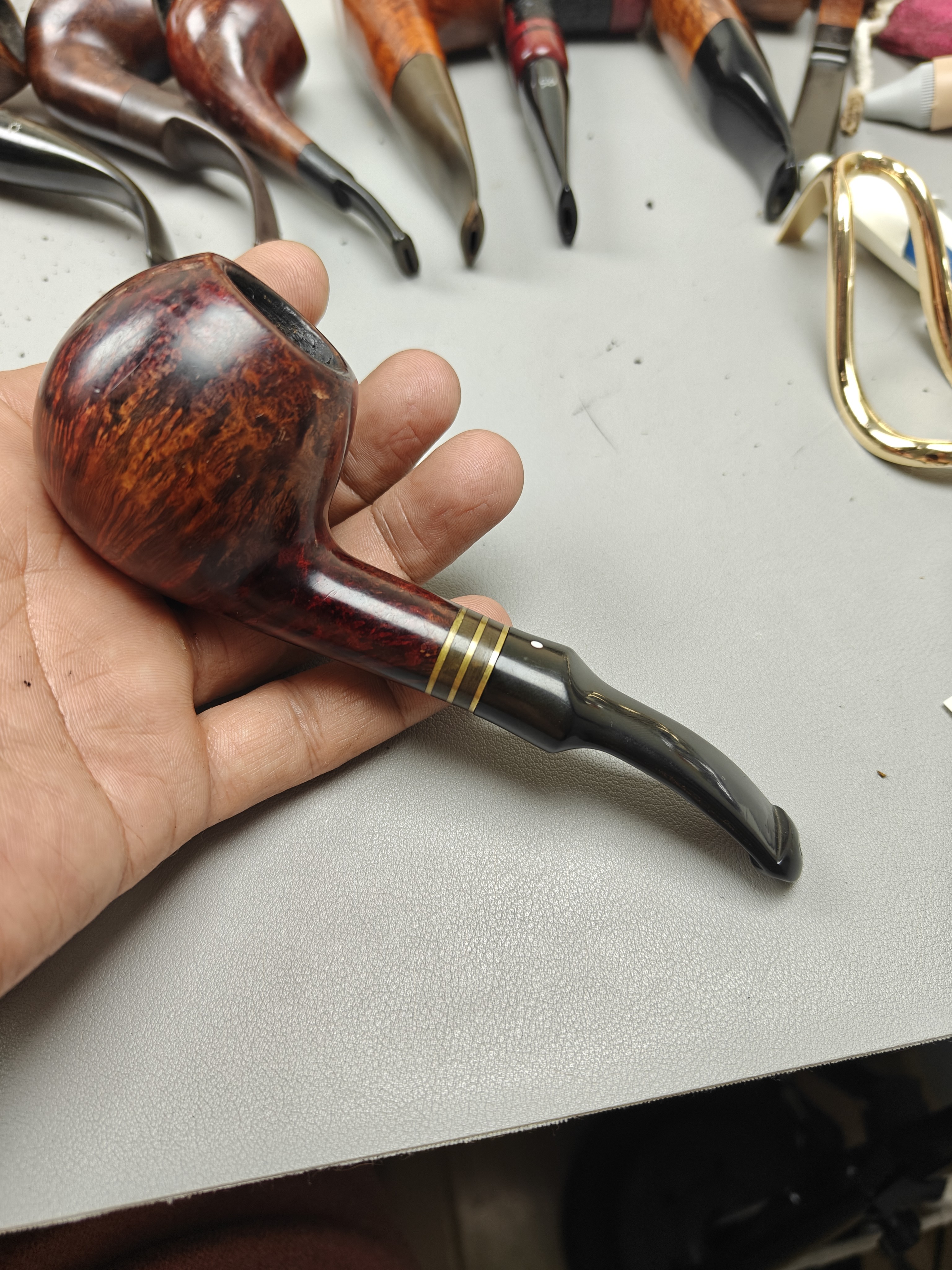 蔡老板专拍石楠木烟斗