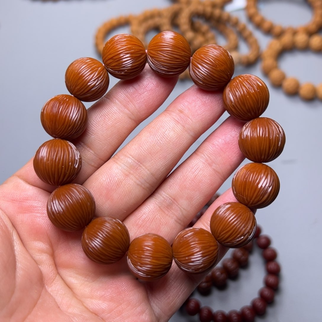 猴头核桃手串猴头金丝