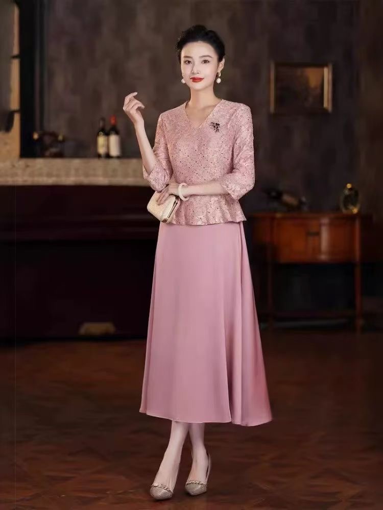 断-码-断-色 福利款高贵婚宴礼服款大码妈妈装包臀连衣裙
