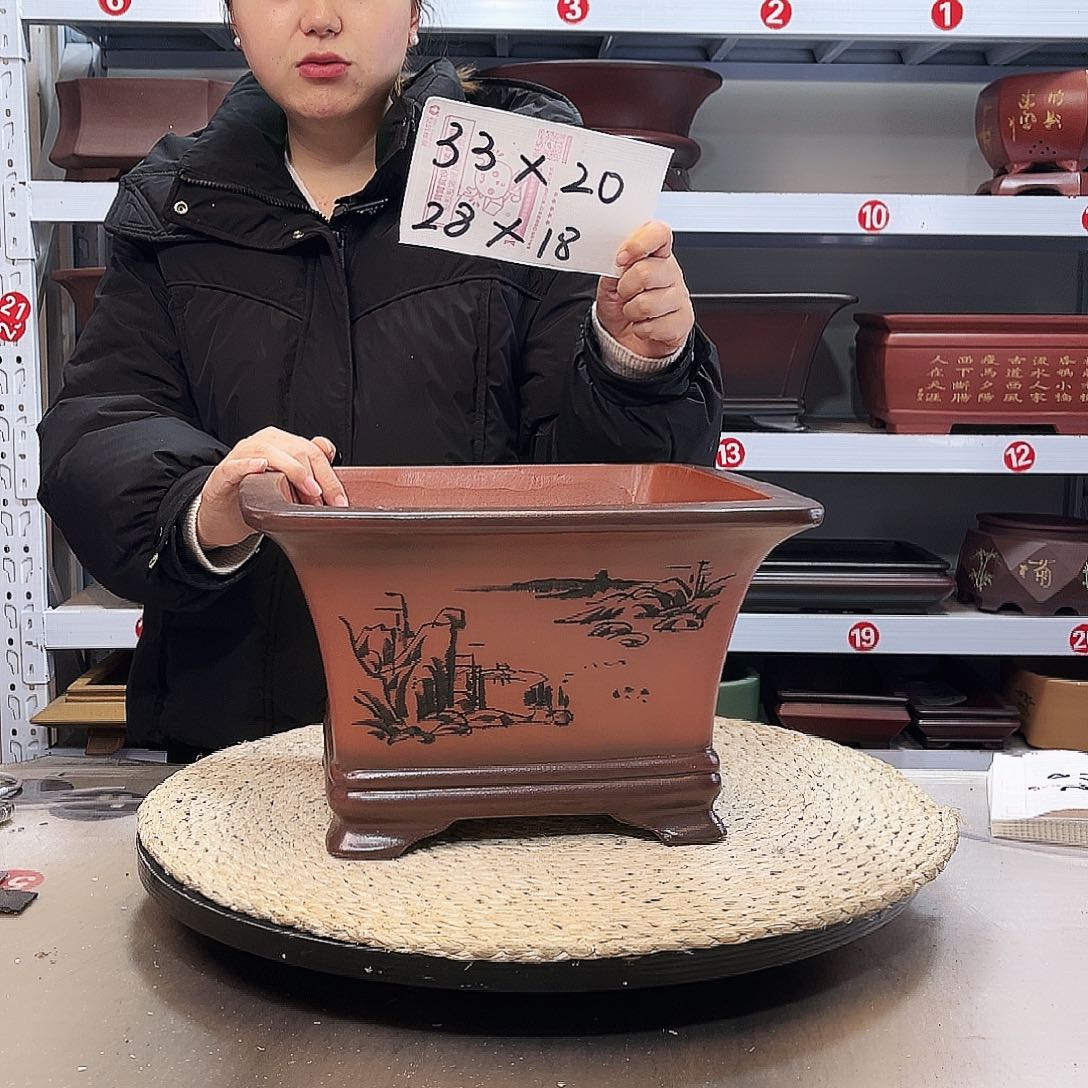 紫砂花盆紫砂花盆