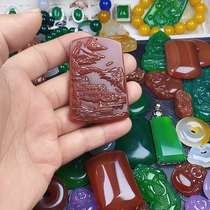 玛瑙/玉髓颈饰未镶嵌雨*