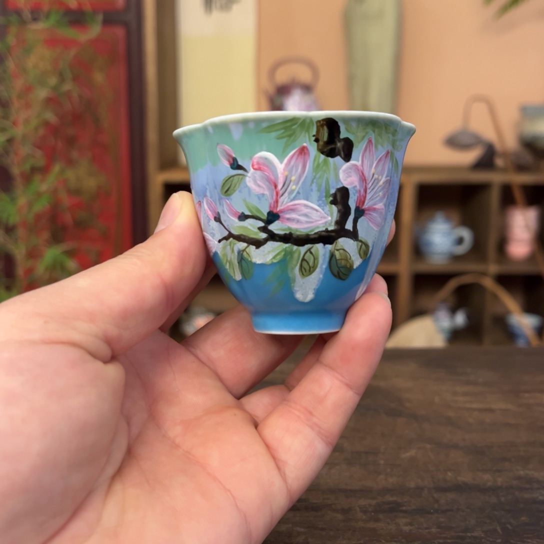 杯景德镇纯手工手绘陶瓷