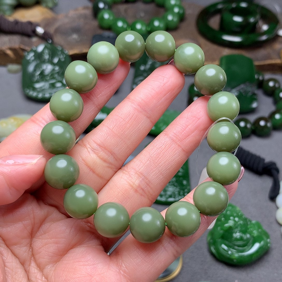 和田玉手链未镶嵌