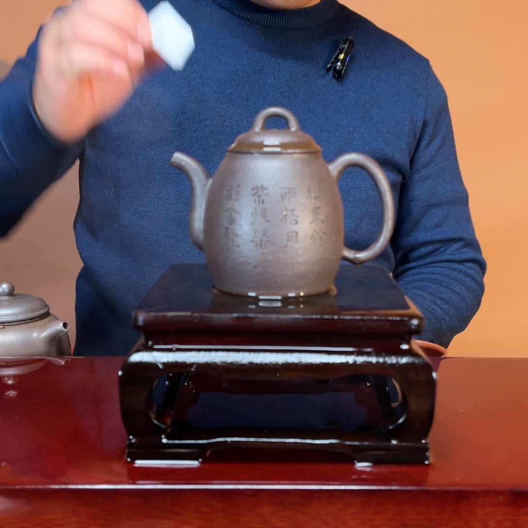 茶壶紫砂高端200cc粗砂紫泥高温秦权