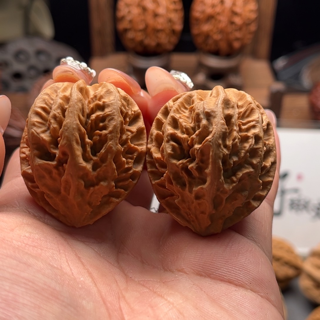 文玩核桃把件关东木子家楸大胖61