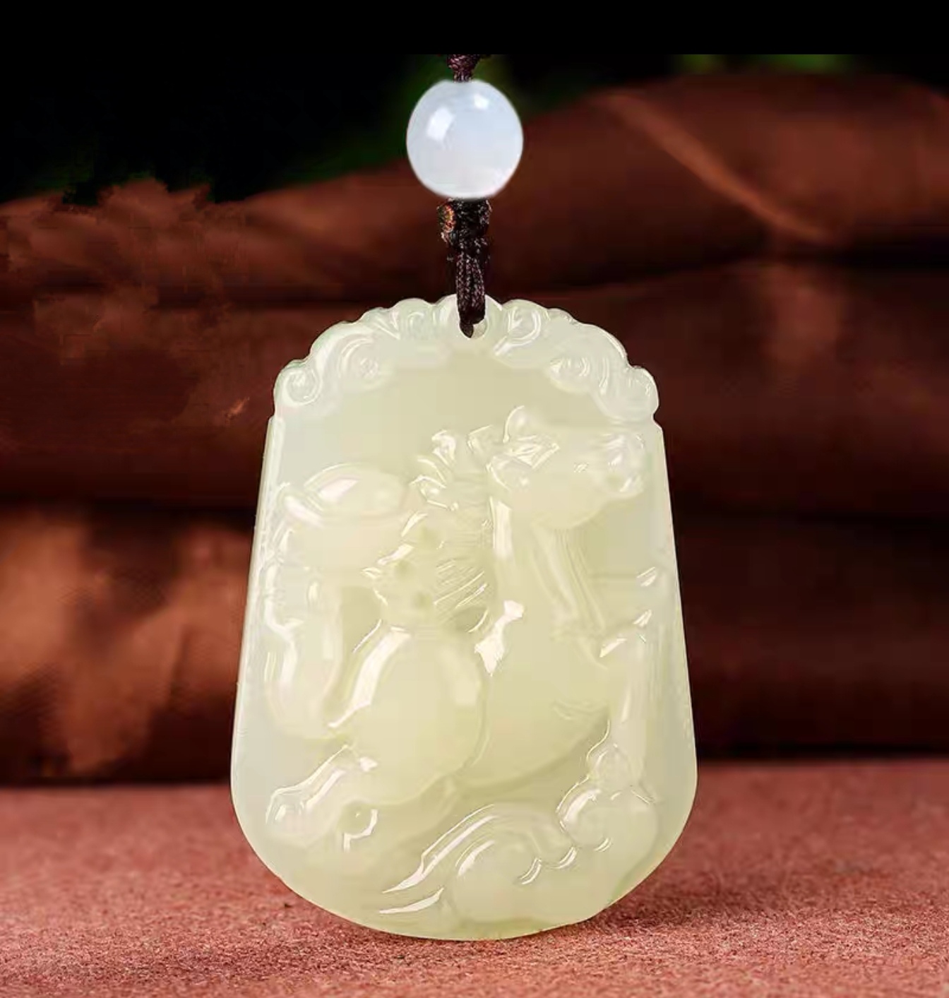 【港奢珠宝】高定玉石马到成功典藏平安吊坠