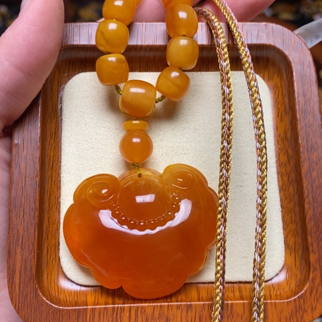 【闪购商品】蜜蜡颈饰未镶嵌项链