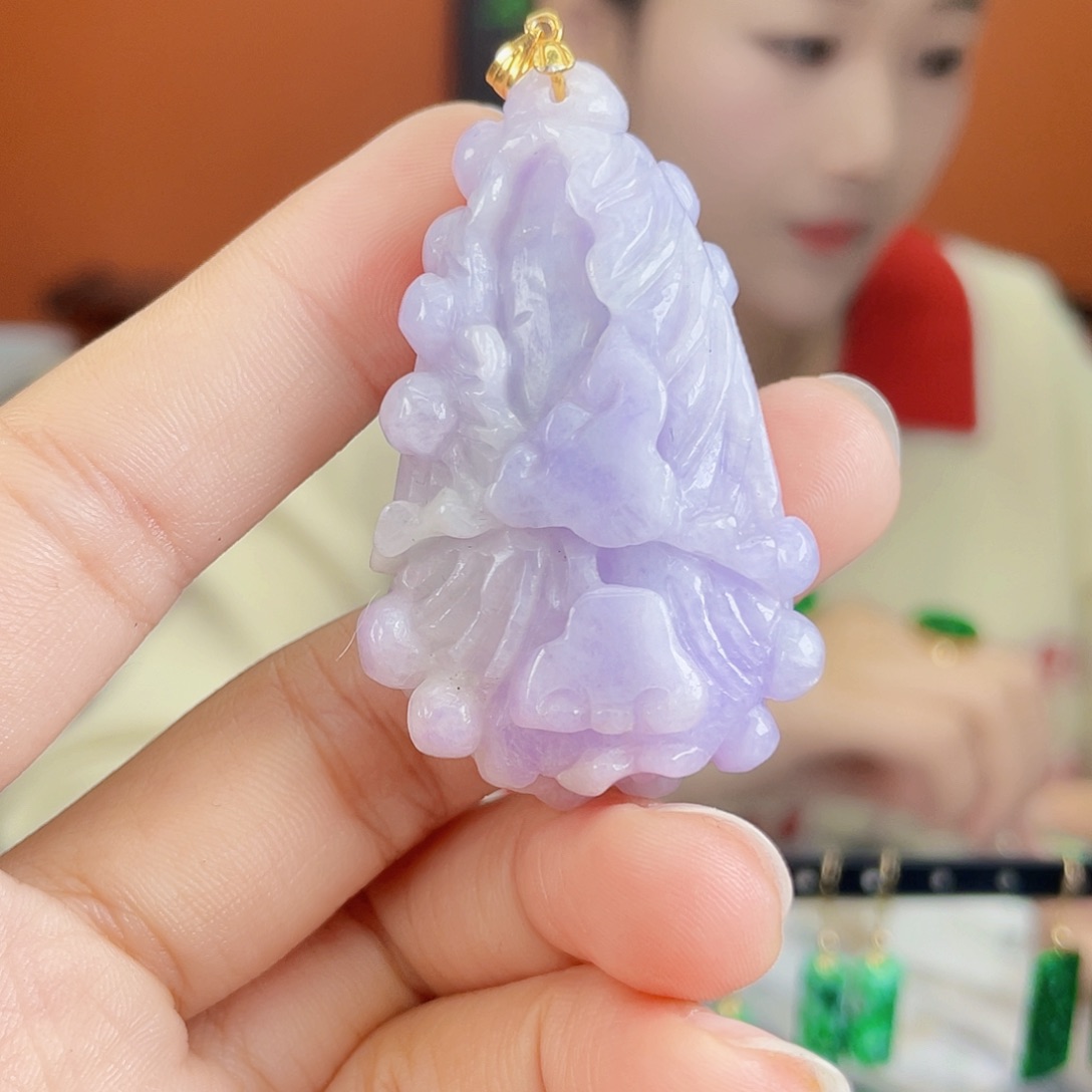 翡翠未镶嵌耳饰饰品