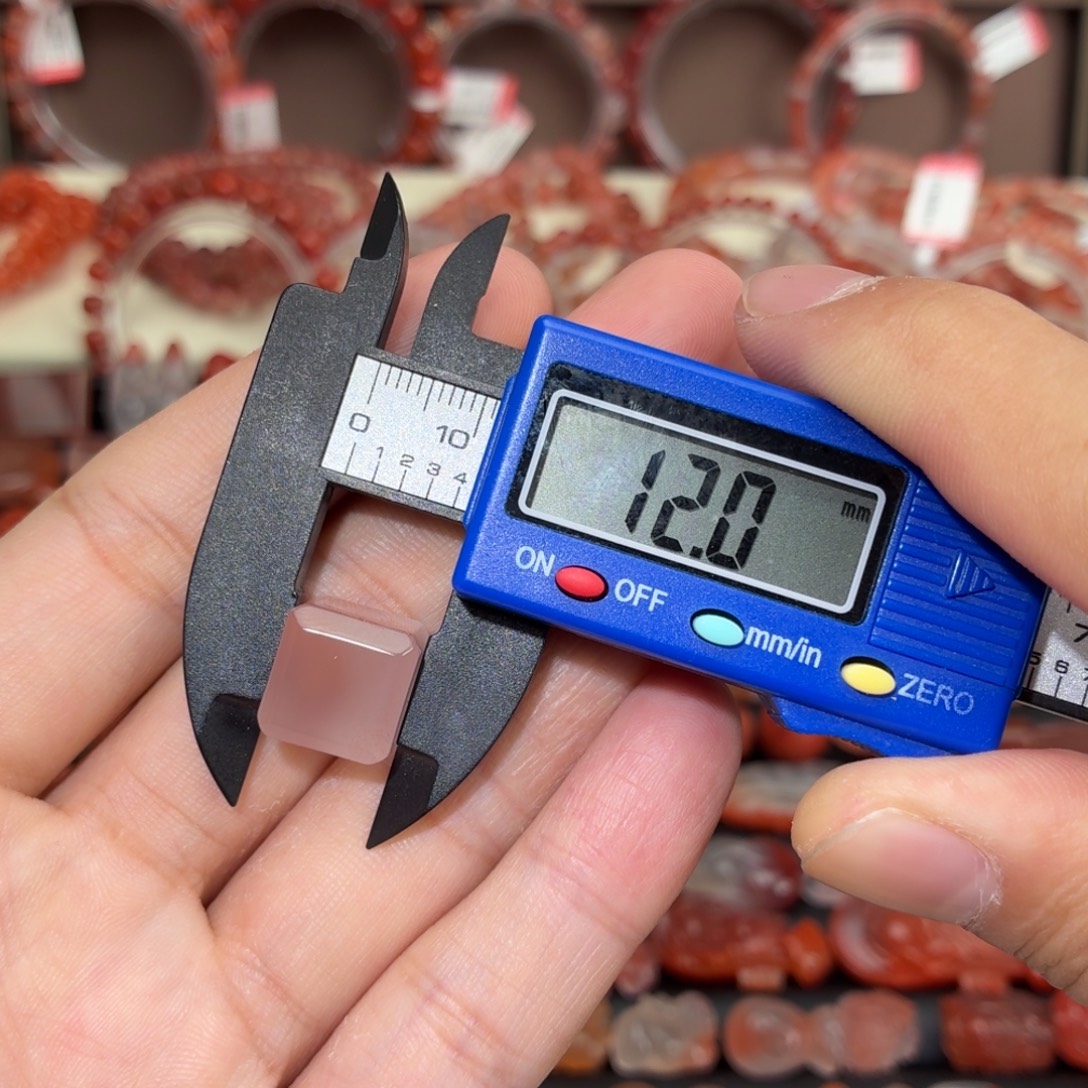 南红玛瑙未镶嵌颈饰方糖12+