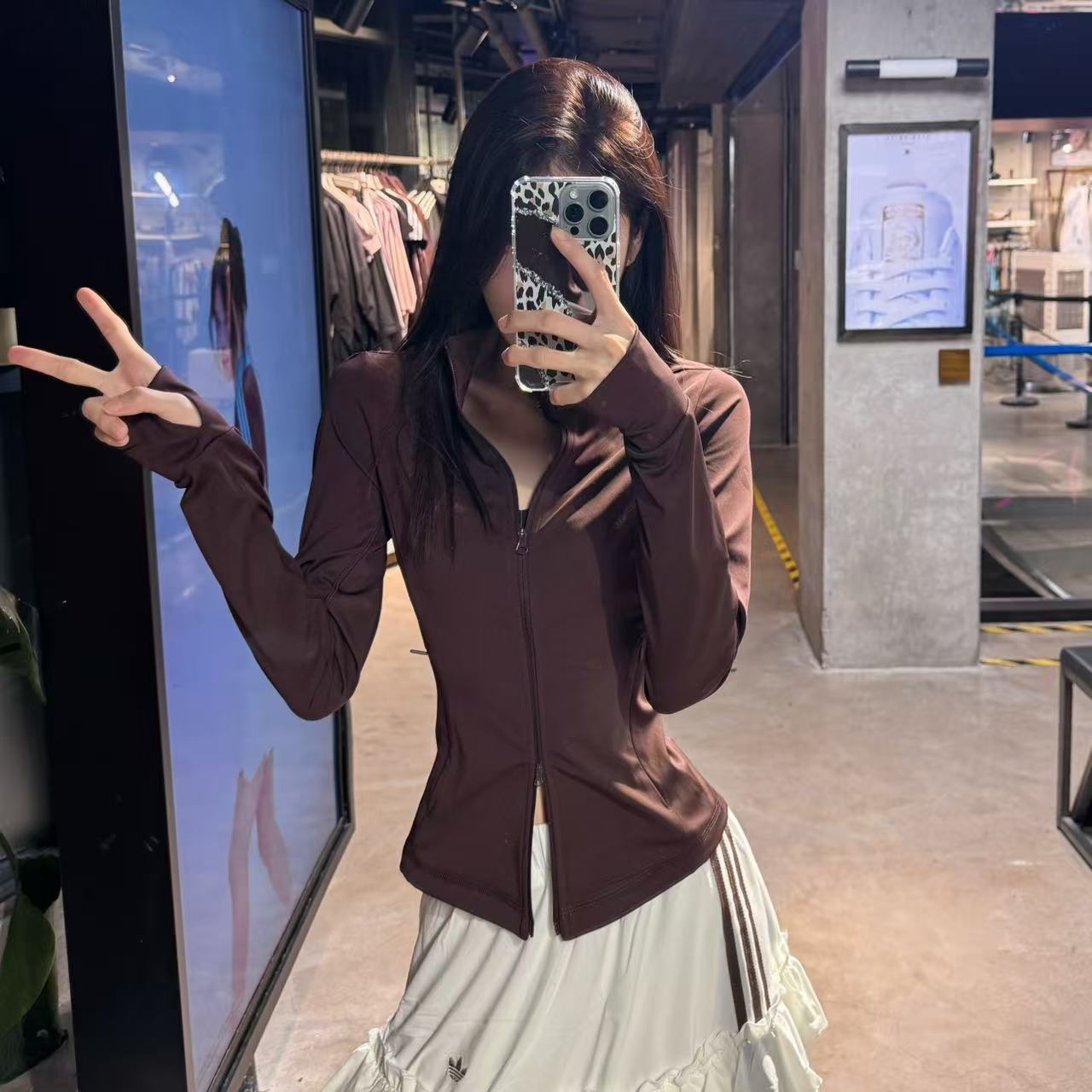 adidas 阿迪达斯时尚百搭瑜伽外套夹克 KF2669