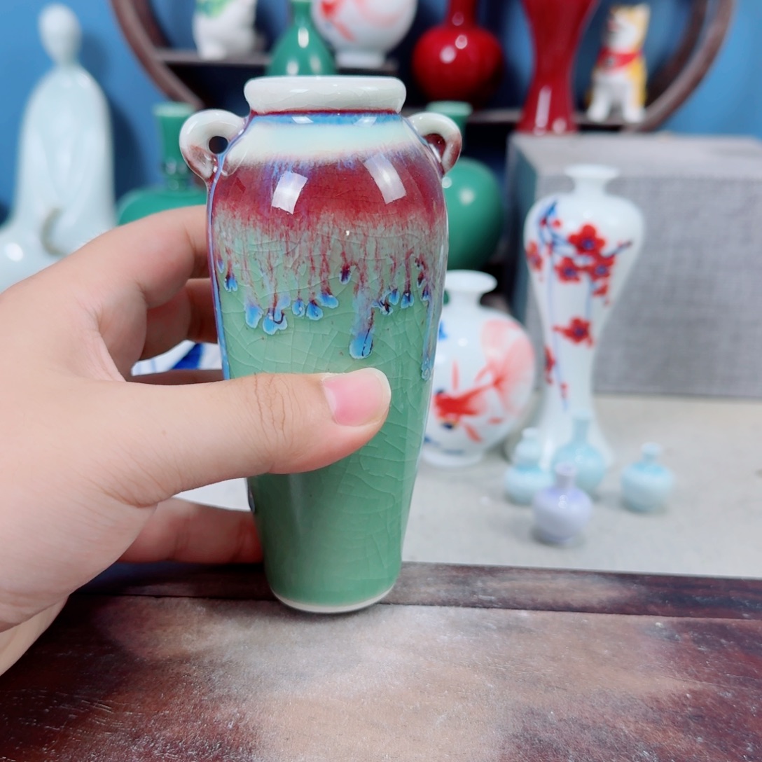 陶瓷手工小花器摆件