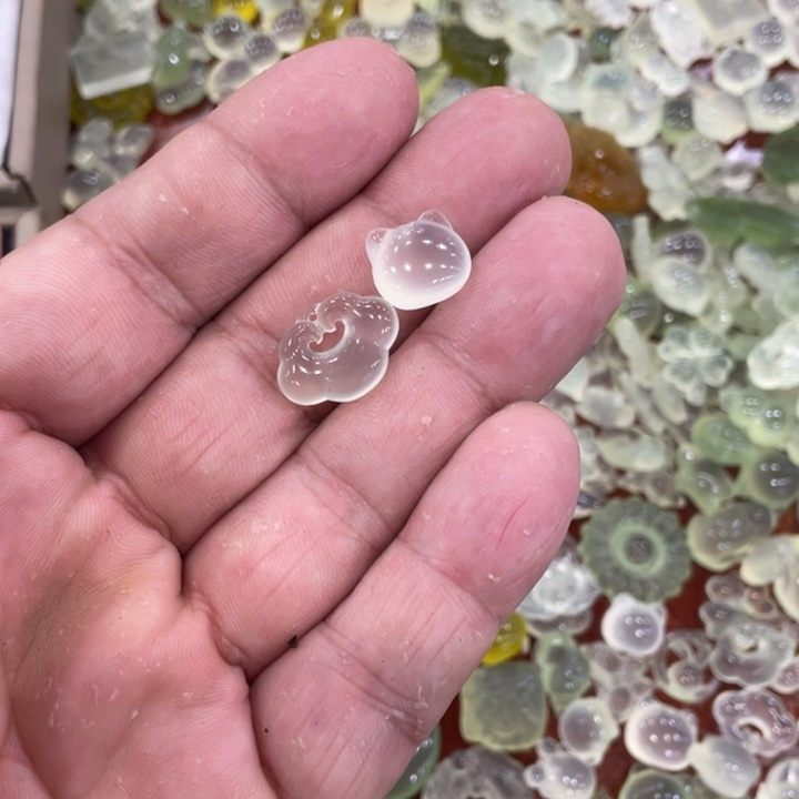 蛇纹石玉合金颈饰