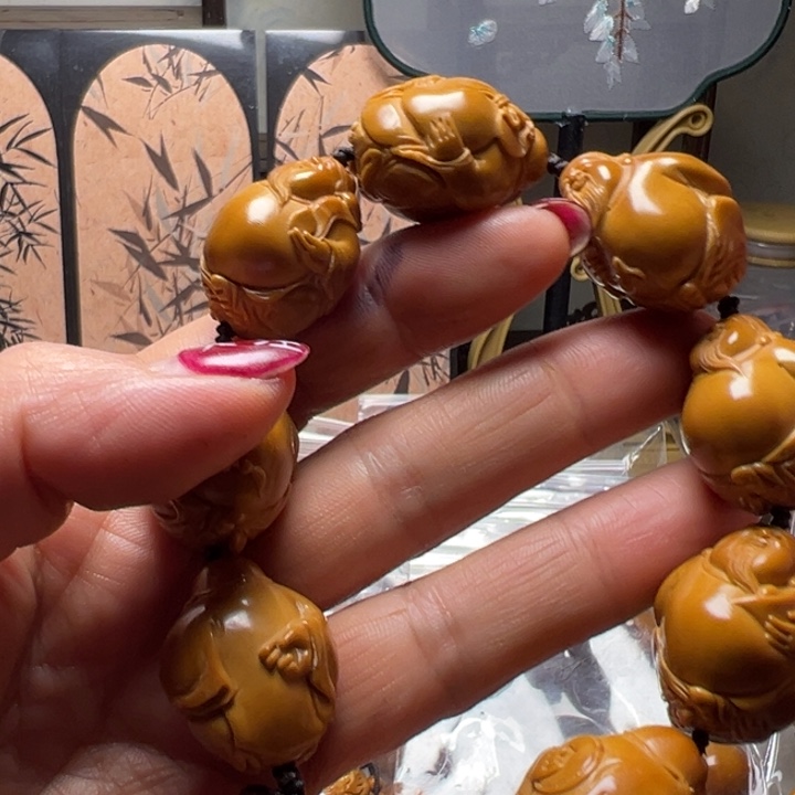 手串/手链橄榄核我****吗八大财神