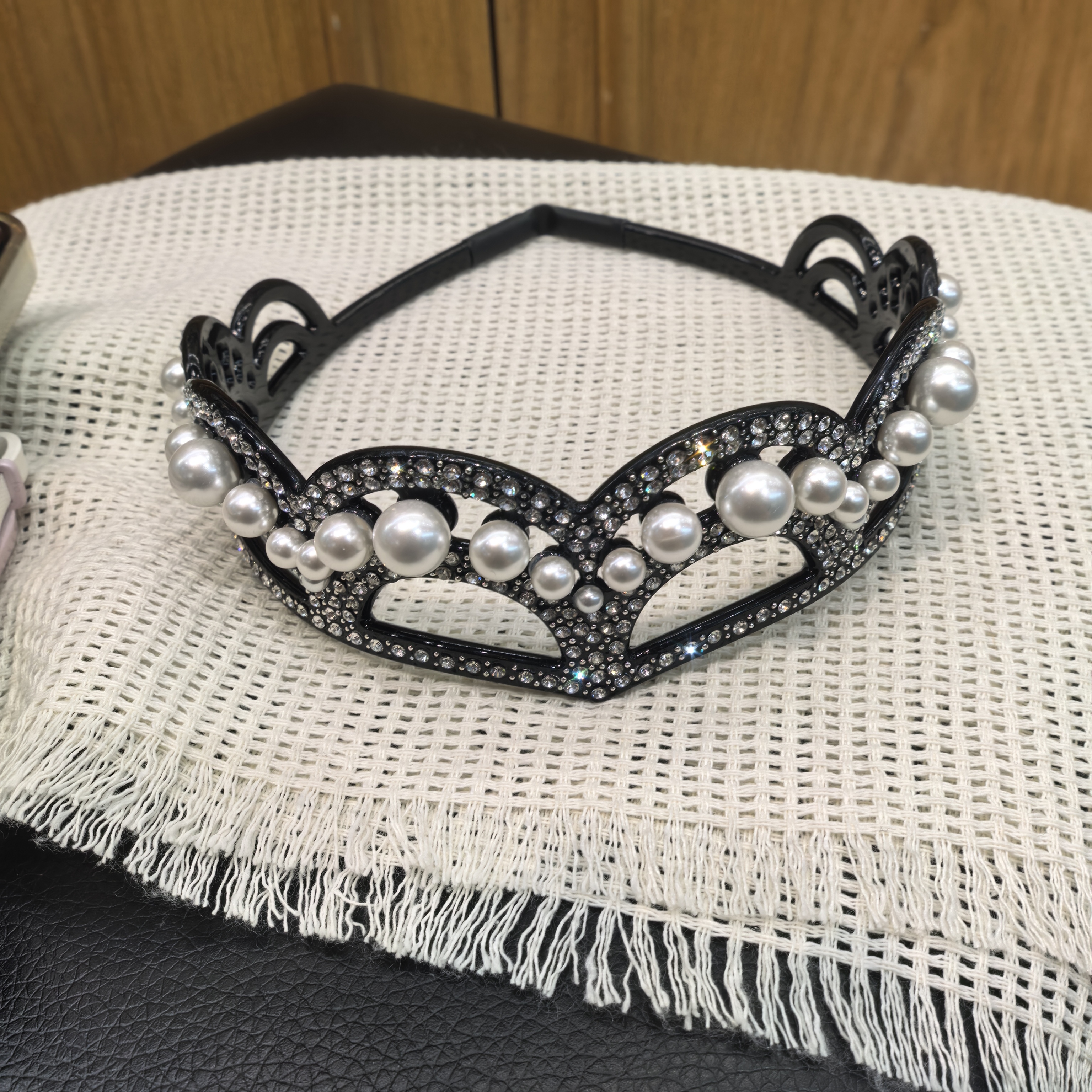 A986黑色皇冠闪闪高级款发箍