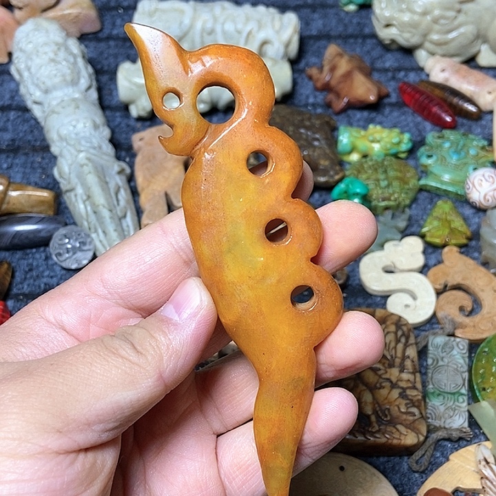 和田玉未镶嵌颈饰194