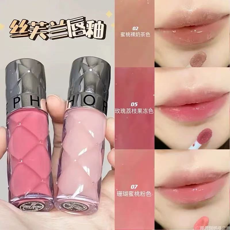 Sephora/丝芙兰丰盈蜜润唇釉镜面细闪唇釉02口红女保湿裸色唇釉05