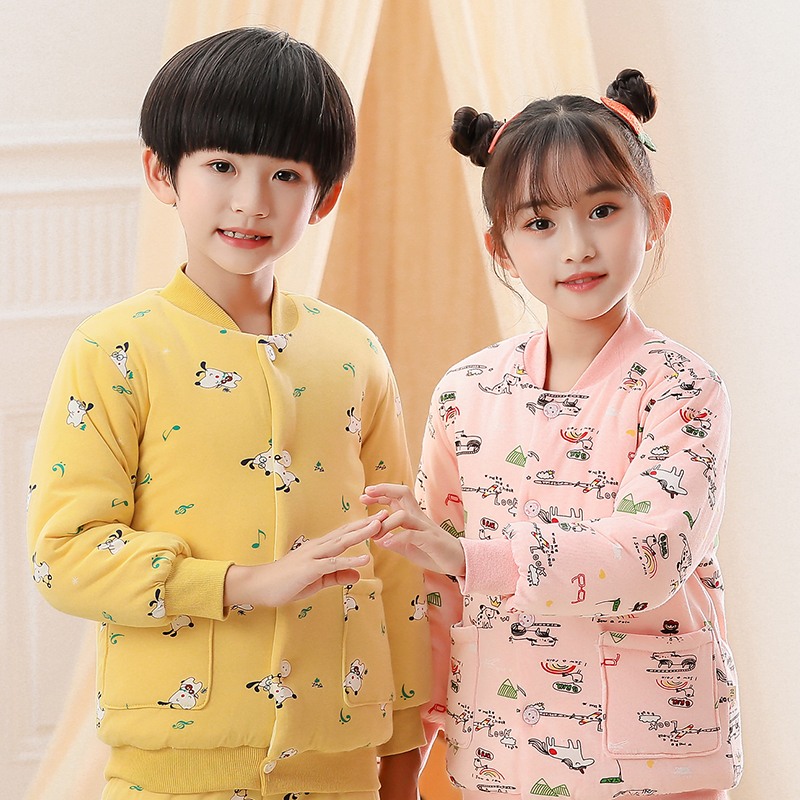 中大童纯棉花棉袄男女宝宝冬季居家外穿外套加厚保暖棉衣棉服内胆