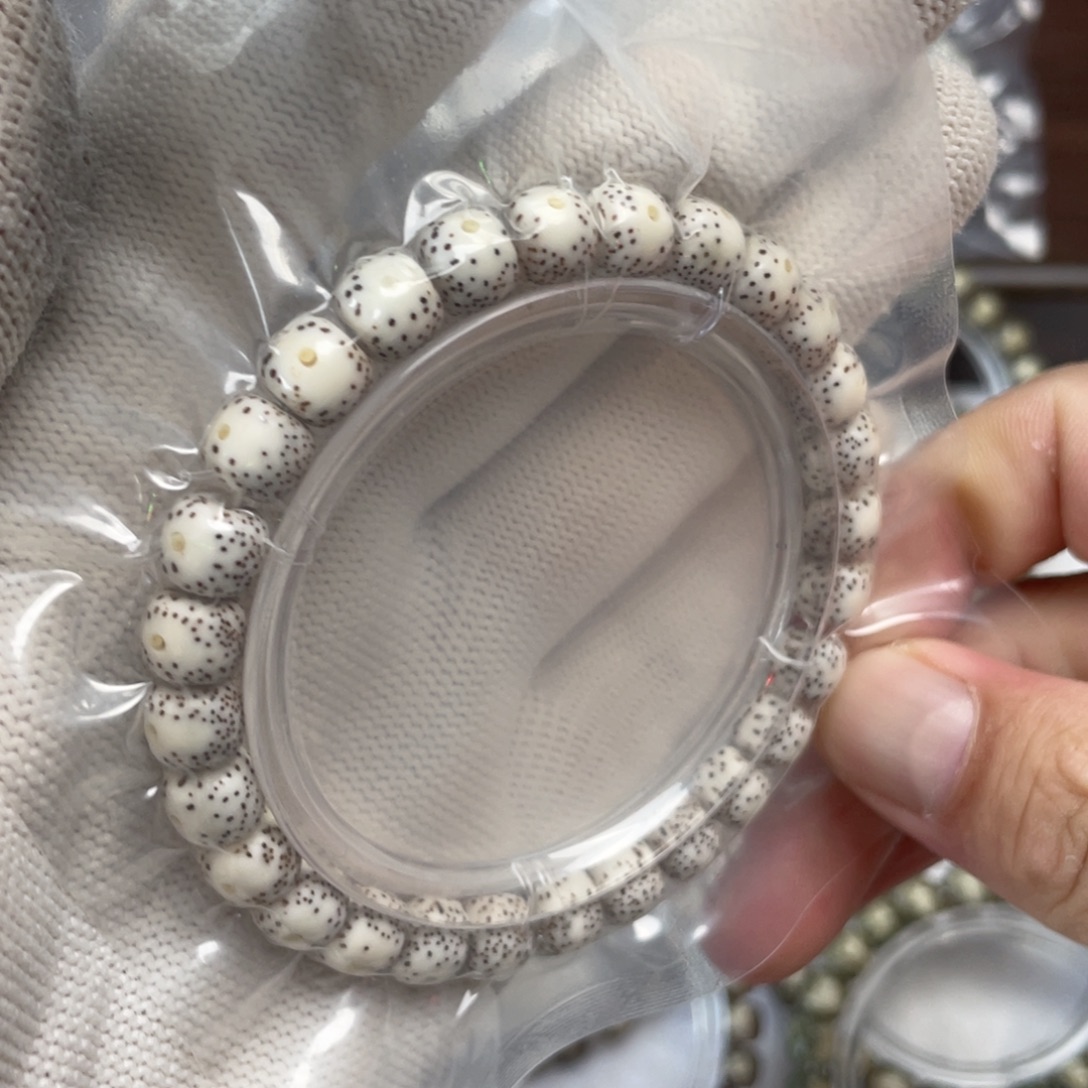 手串星月菩提87原生态顺白 月留白 侧留白