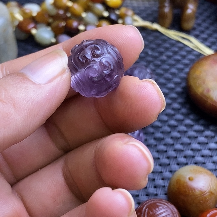 全***务未镶嵌颈饰紫晶单珠挂件手链