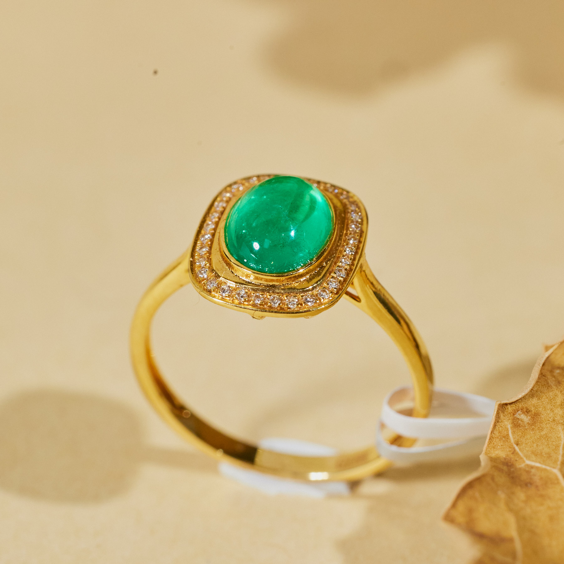 【歪歪】祖母绿戒指*18K金镶嵌U9998