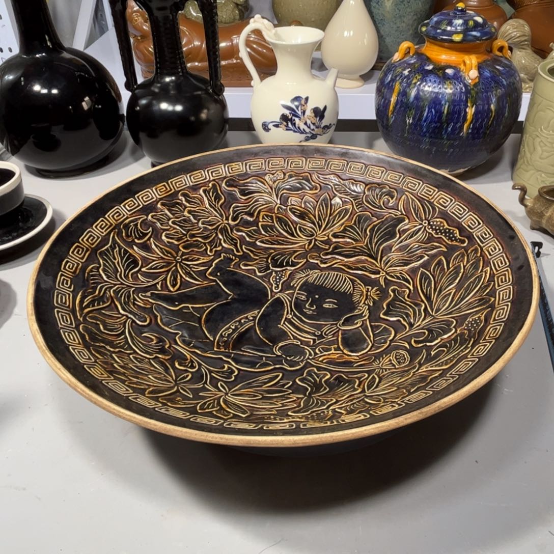 瓶定窑碗品相完美