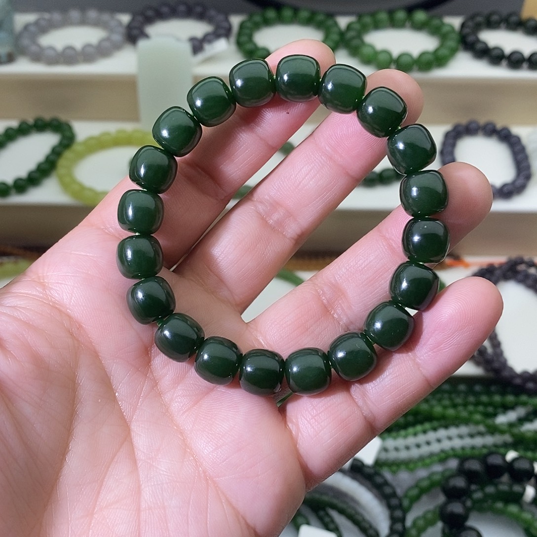 和田玉未镶嵌手链