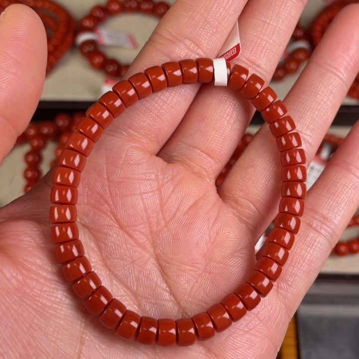 南红玛瑙手链未镶嵌爱**桃