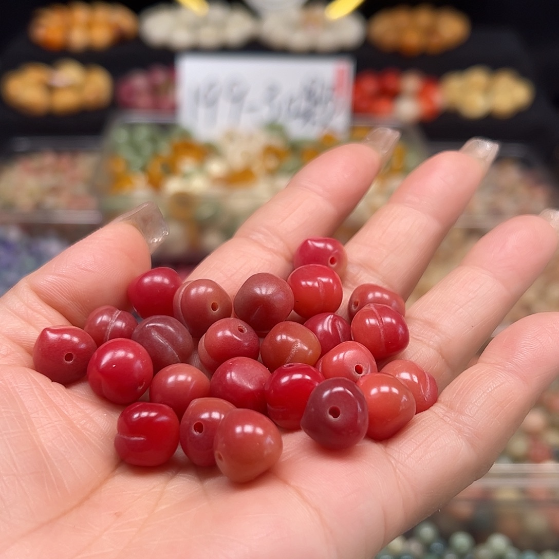 手串菩提根/象牙果卡11水蜜桃25颗