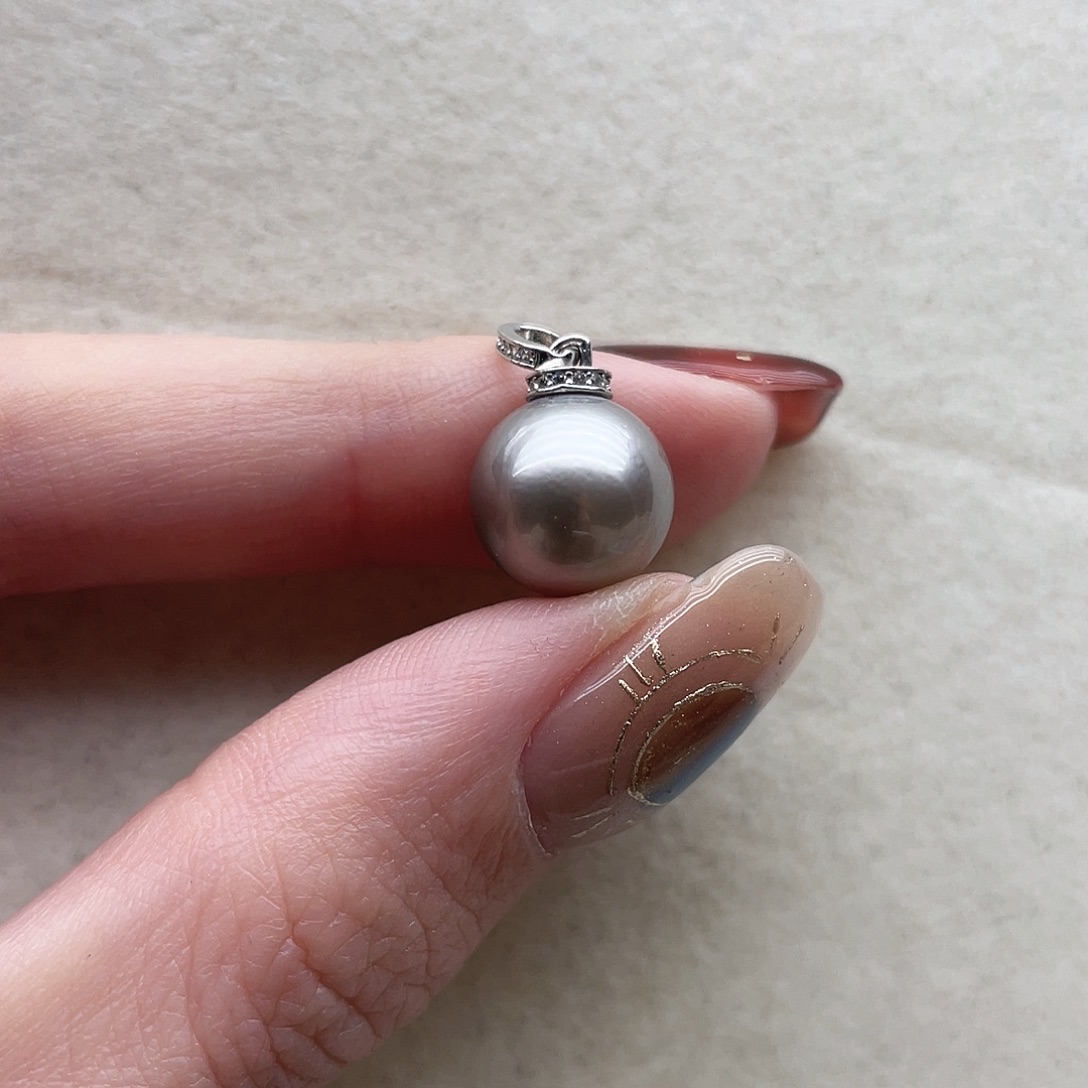 海水珍珠吊坠142银S925镶嵌