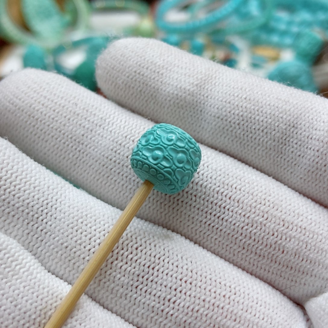 绿松石珠子未镶嵌